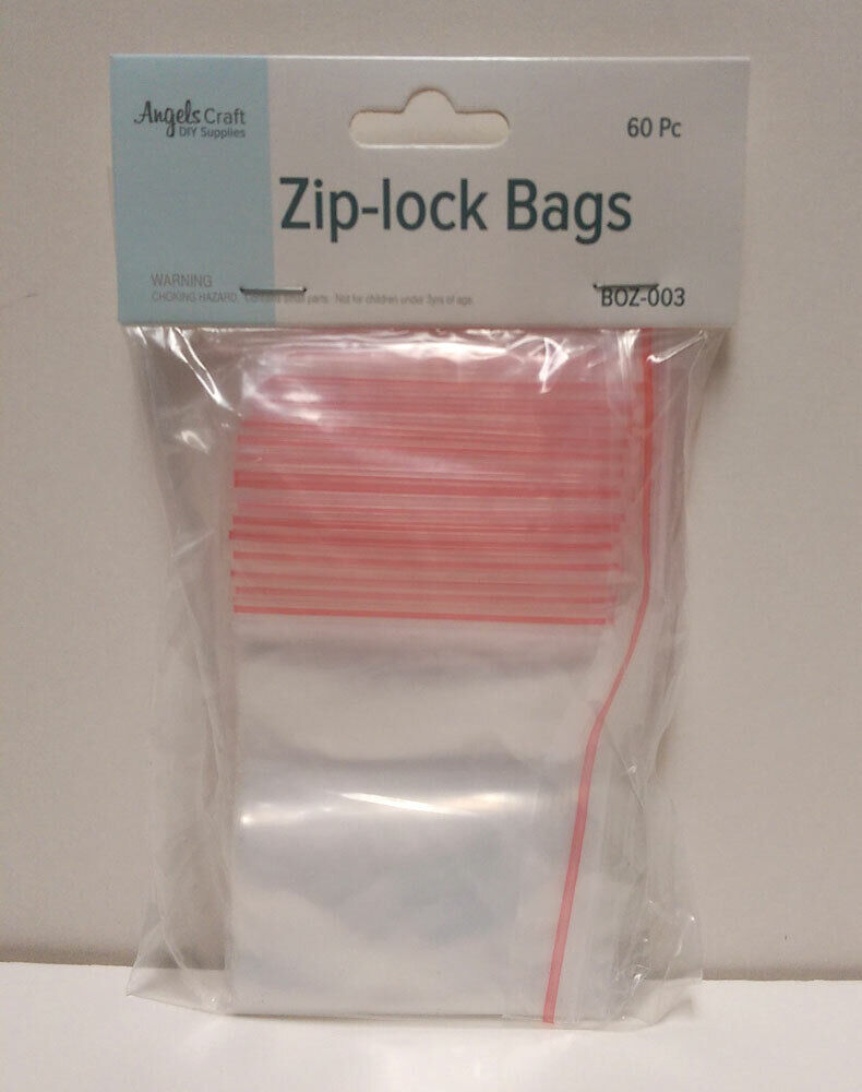 DIY Supplies 180 Craft Organizer Poly Clear Plastic Zip-lock Bags Sealed Reclosable 3"x 4"