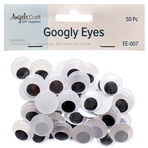 Angels Craft Wiggle Eyes Black & White 2cm