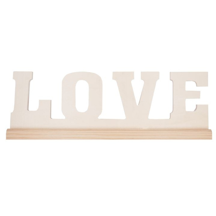 Angels Craft Wood Words - "love" 11" Long
