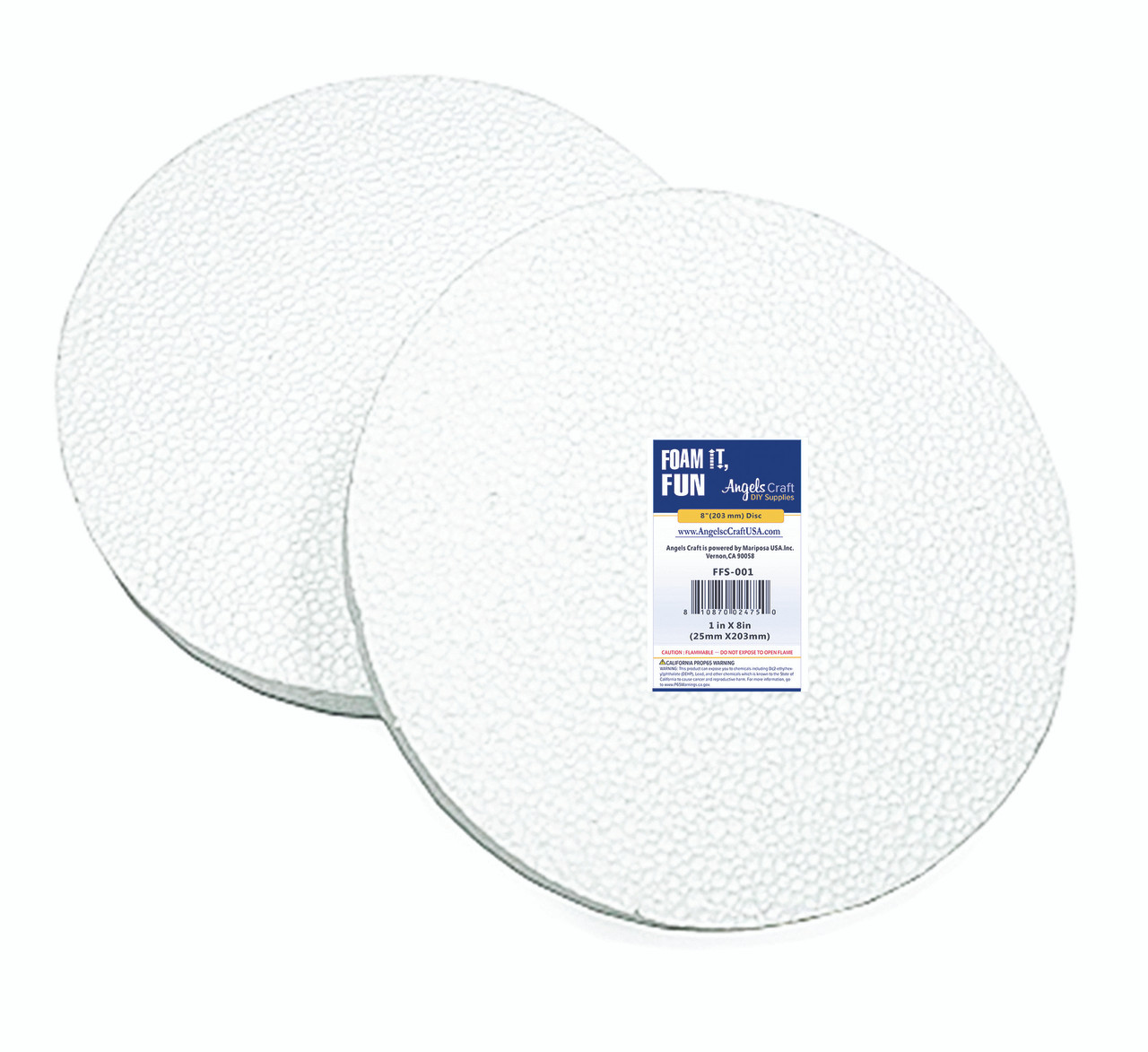 Angel Craft Foam Disc 1"x8" #ffs-001