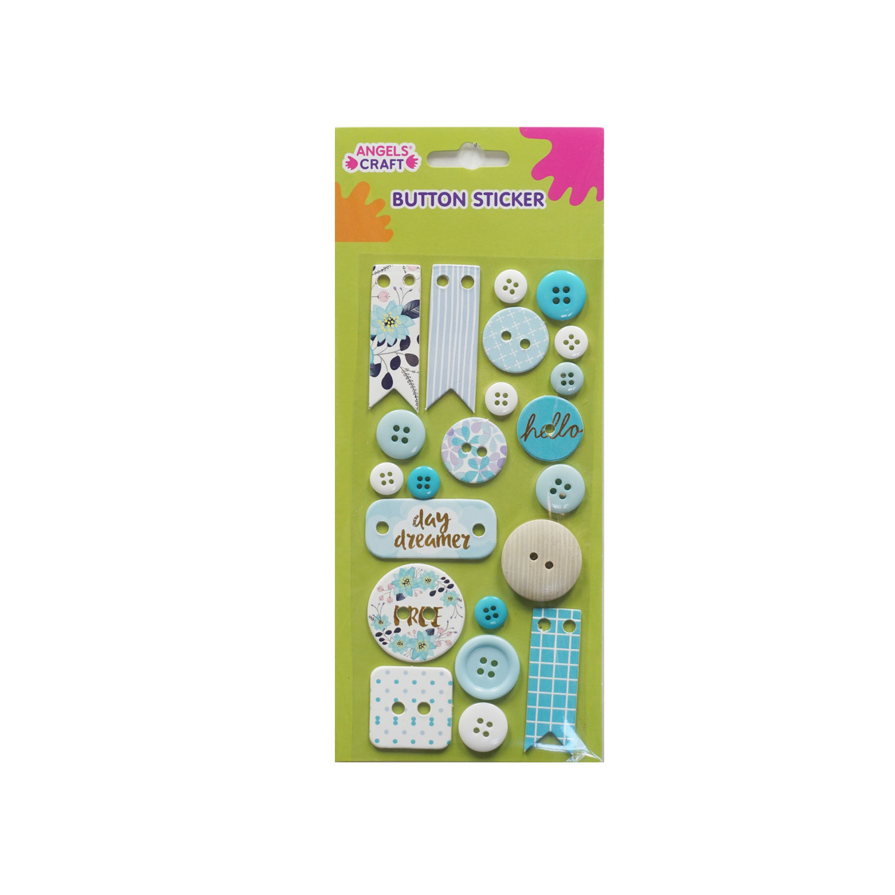 AngelsCraft Scrapbook Sticker Cool-Themed, Asst Size & Colors. 22-ct. Pk