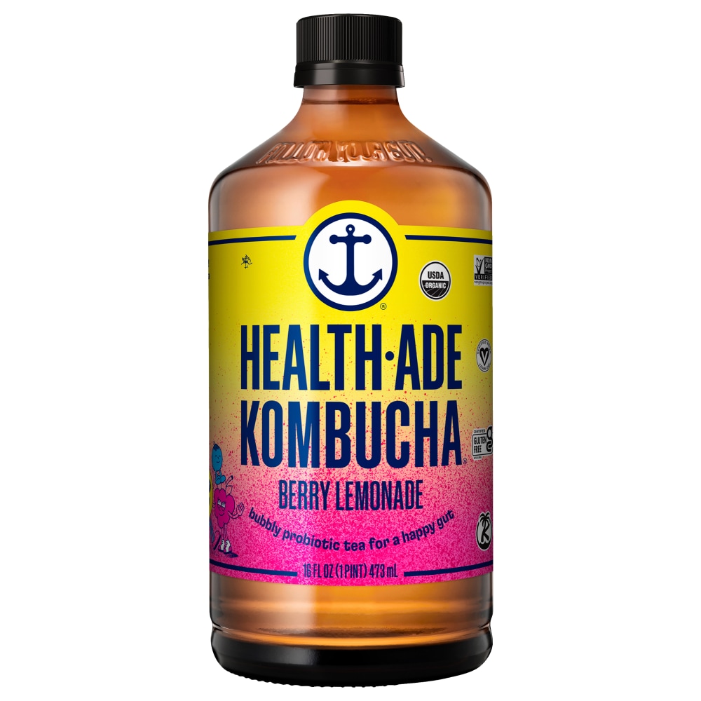 Health-Ade Berry Lemonade Kombucha 16 Fl Oz