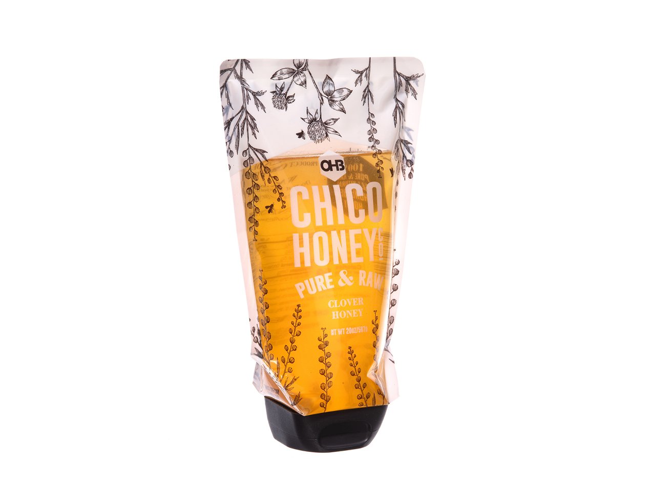Olivarez Honey Bees Inc OHB Chico Company Montana Sweet Clover 20oz Squeeze Pouch