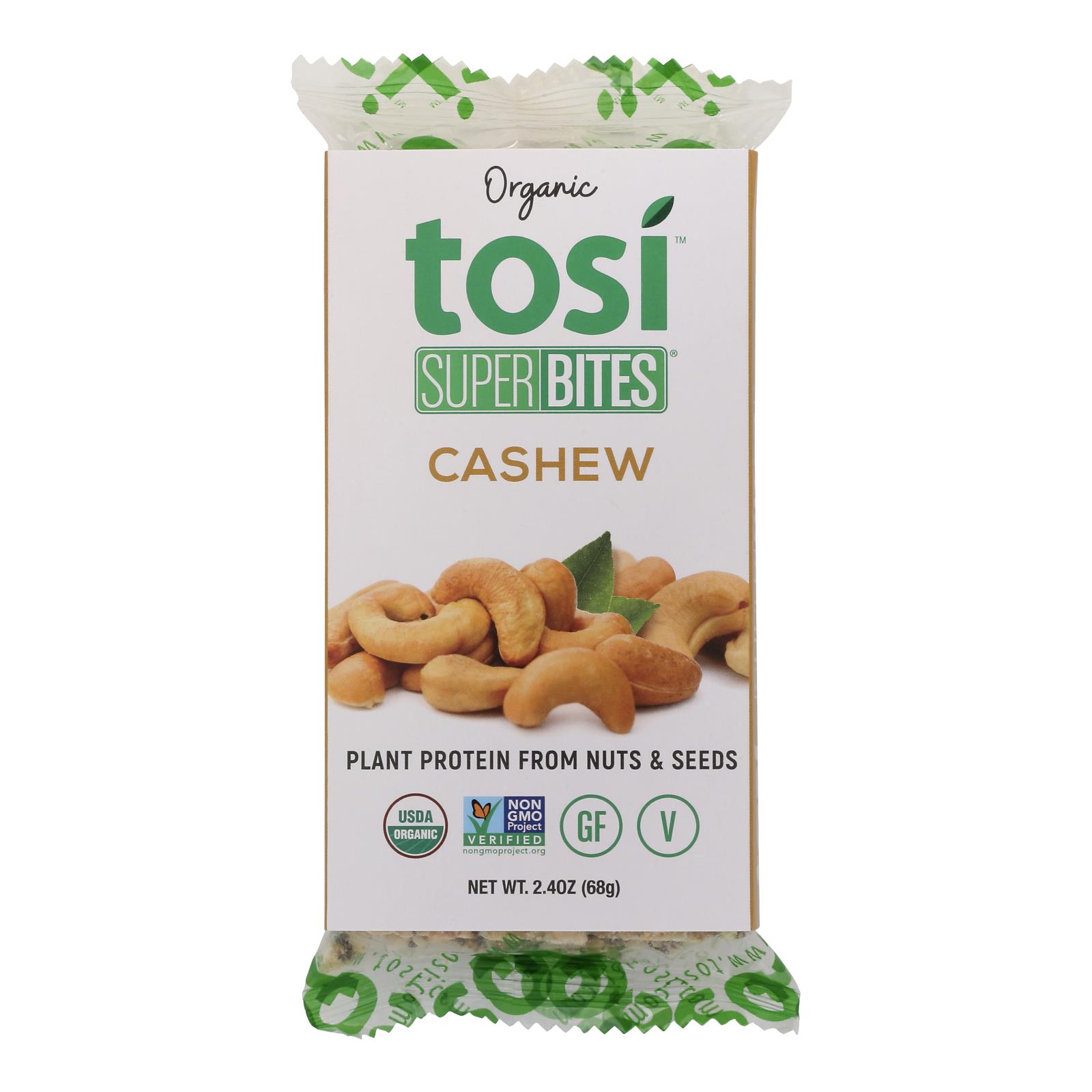 Tosi Organic Cashew Super Bites, 2.40 Oz