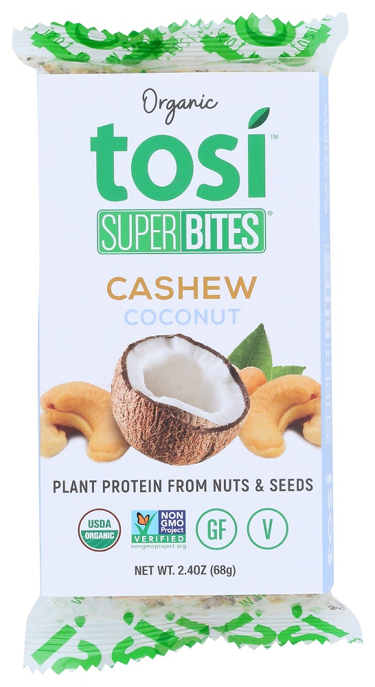 Tosi Organic Cashew Coconut Super Bites, 2.40 Oz