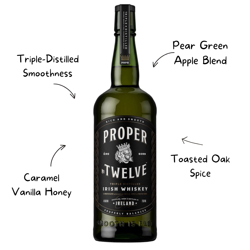 Proper Twelve Triple Distilled Irish Whiskey 750 Ml