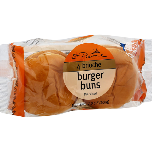 St. Pierre Brioche Burger Buns - 7oz/4ct