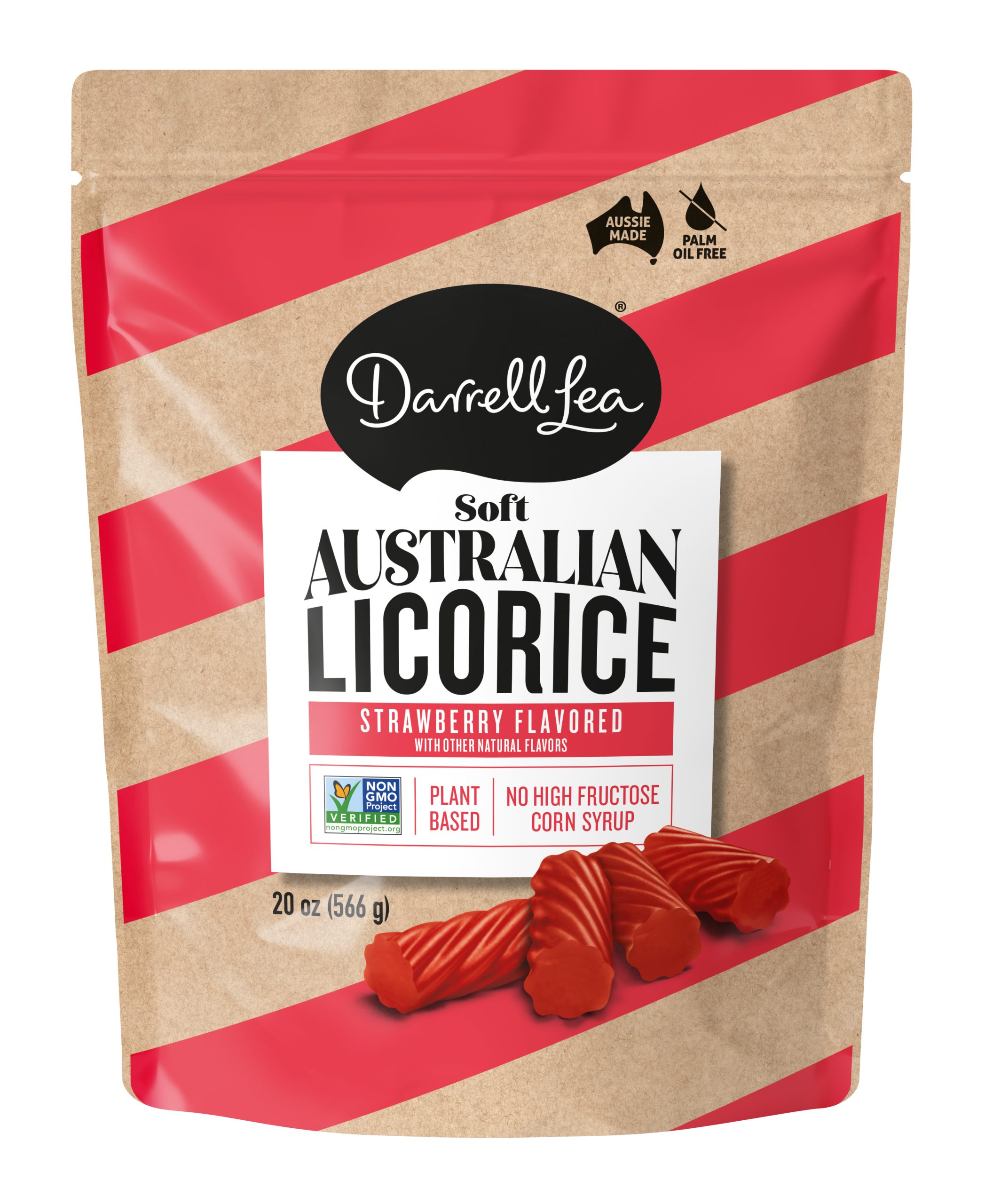 Darrell Lea Strawberry Licorice 20 Oz