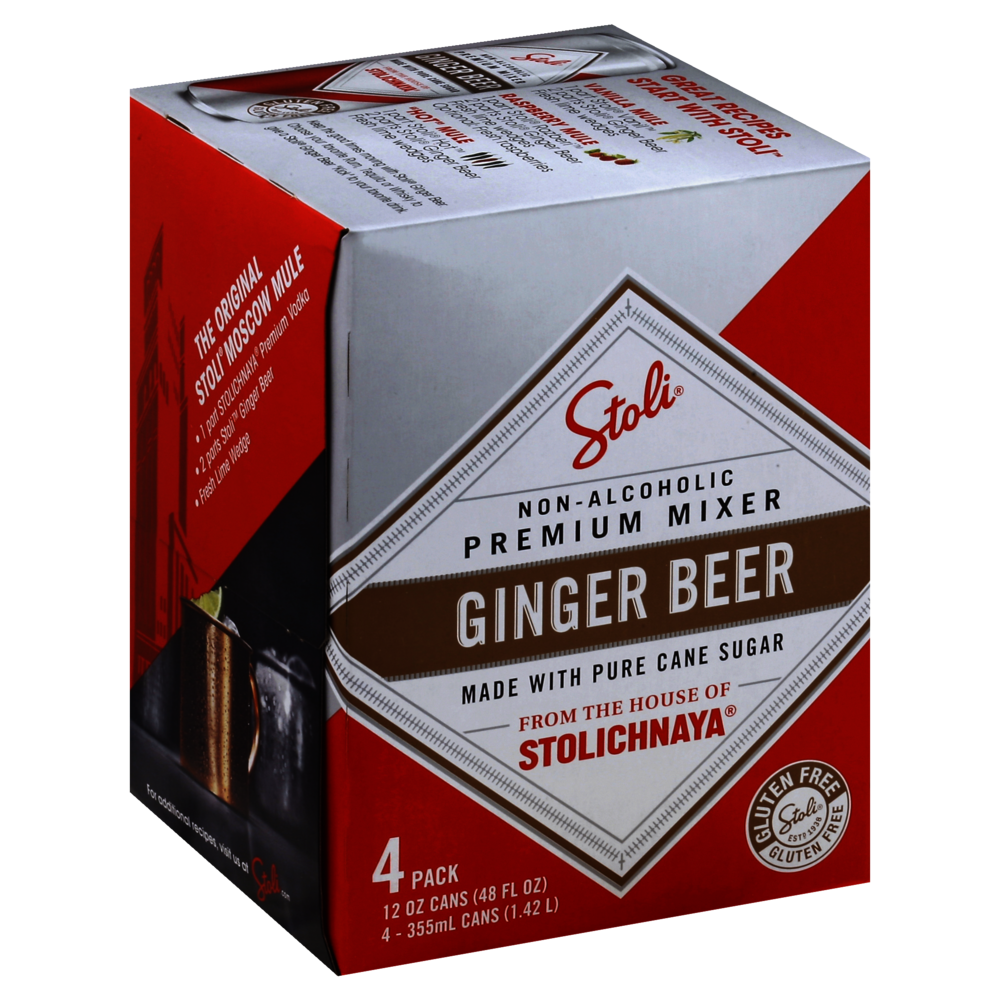 Stolichnaya Ginger Beer, 4 Pack