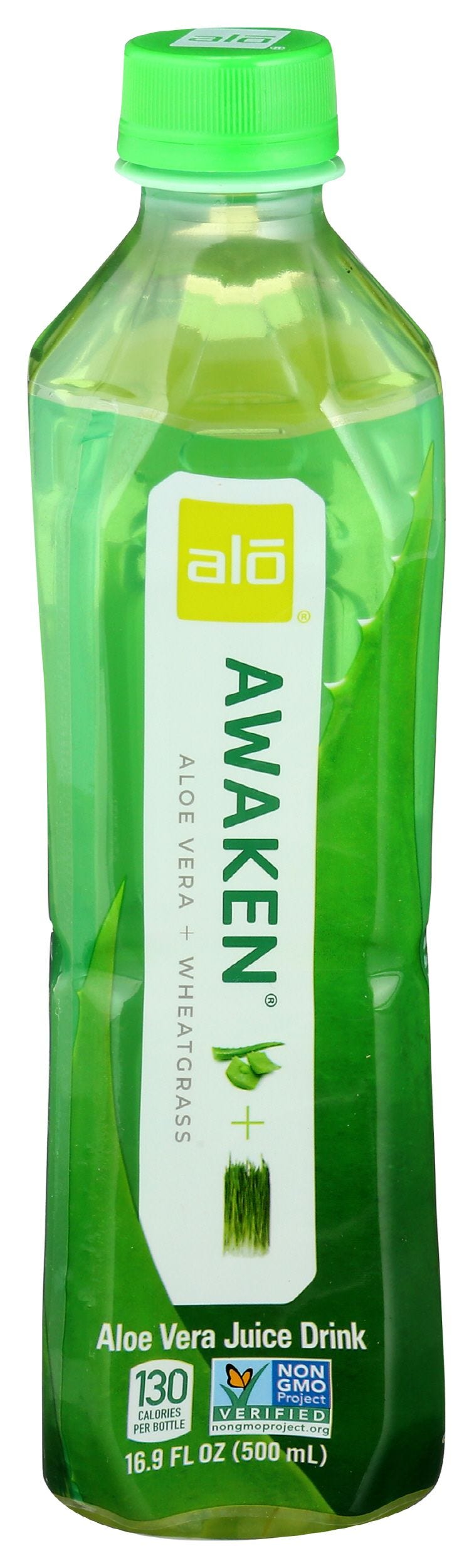 Alo Original Awaken Aloe Vera Juice Drink , Wheatgrass