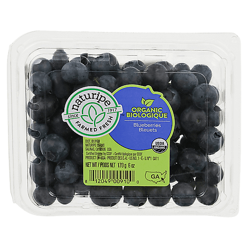 Naturipe Farmed Fresh Blueberries, Organic 6 Oz