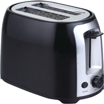 Brentwood 2 Slice Cool Touch Toaster In Black And Stainless Steel