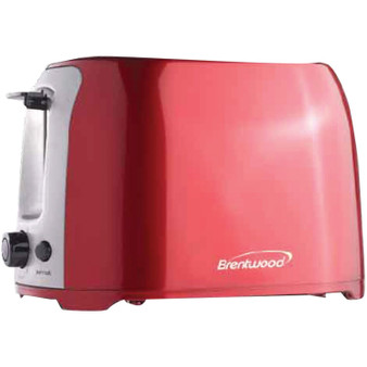 Brentwood Appliances 2 Slice Cool Touch Toaster In Red And Stainless Steel