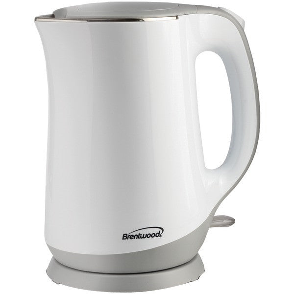Brentwood Cool Touch Electric Kettle White - 1.7 Liter