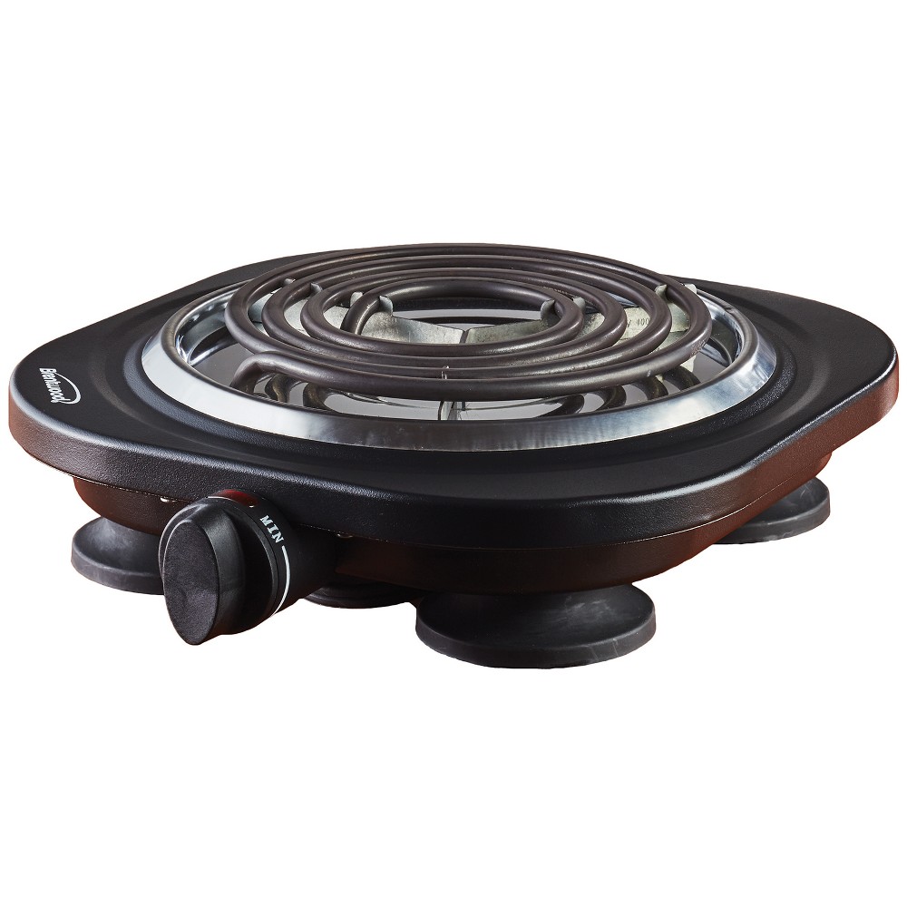Brentwood 1000 Watt Single Electric Burner In Black