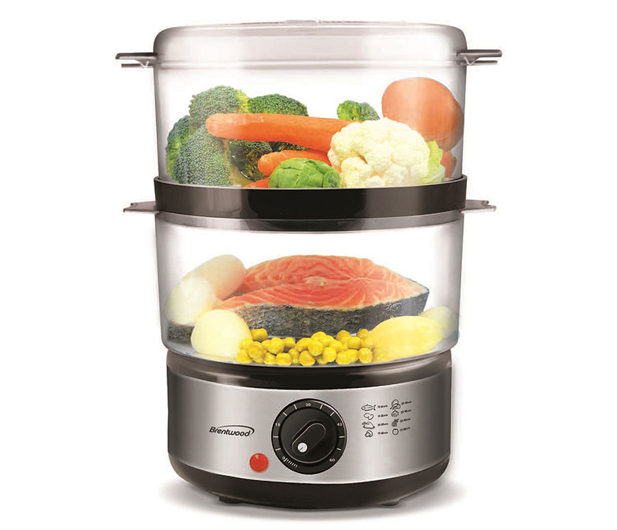 Brentwood 2-Tier Food Steamer In Silver