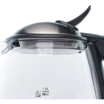 Brentwood 1 Liter Cordless Glass Kettle In Black