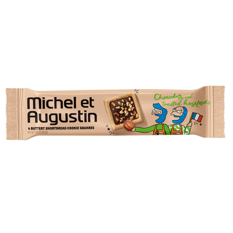 Michel et Augustin Cookie Squares Chocolate Hazelnut, 1.07 Oz