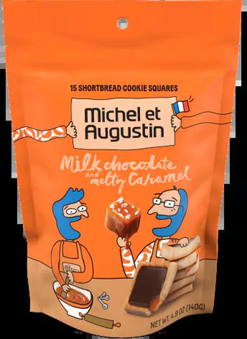 Michel et Augustin Milk Chocolate And Caramel Shortbread Cookie Squares