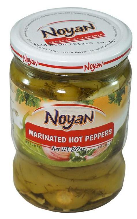Noyan Pepper Marinated Hot Green Long 560g
