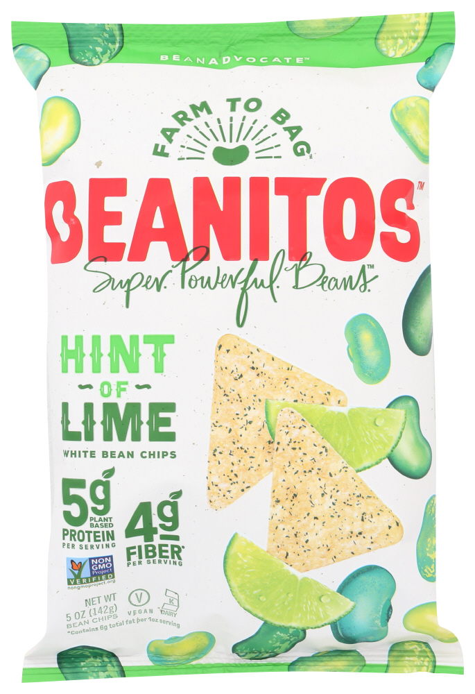 Beanitos Hint Of Lime White Bean Chips, 5 Ounce -- 6 Per Case