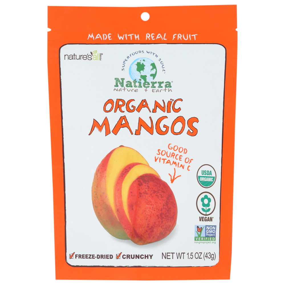 Natierra Freeze Dried Nature's All Foods Organic Mangos