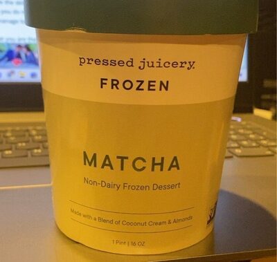 Pressed Juicery Frozen Dessert, Non-Dairy, Matcha