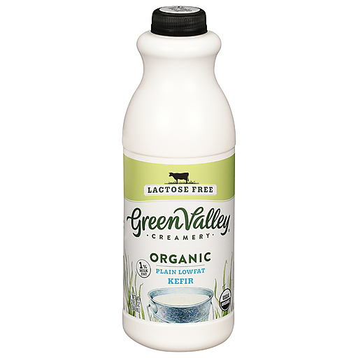 Green Valley Organics Creamery Lactose Free Lowfat Organic Plain Kefir 32 Fl Oz Bottle