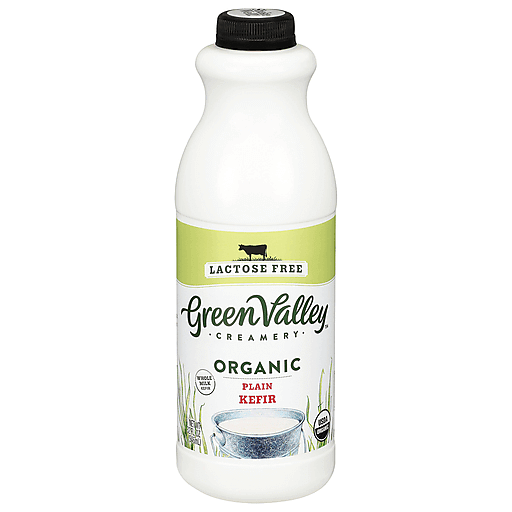 Green Valley Creamery Lactose Free Organic Whole Milk Plain Kefir 32 Fl Oz
