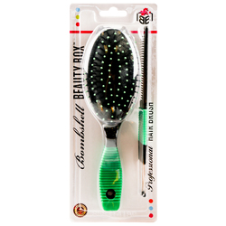 Hair Brush Paddle With Comb Assorted Color