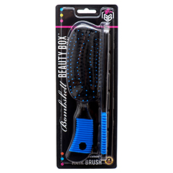 Hair Brush Wave W/comb Asst Color