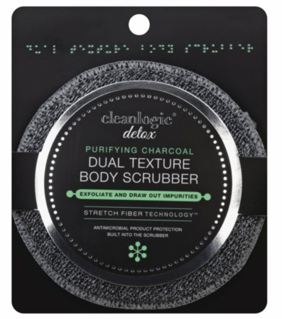 Cleanlogic Detox Charcoal Scrubber Body Dual Texture