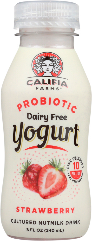 Califia Farms Probiotic Yogurt Drink Strawberry, 8 Fl Oz