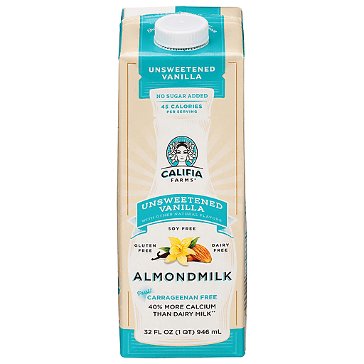 Califa Farms Unsweetened Vanilla Almond Milk, 32 Fl Oz