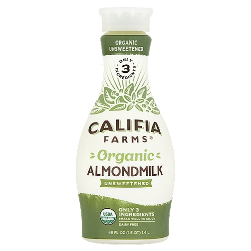 Califia Farms Organic Unsweetened Almond Milk - 48 Fl Oz