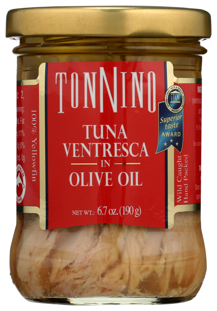 Tonnino Tuna Ventresca In Olive Oil 6.7 Oz Jar - 6ct Case