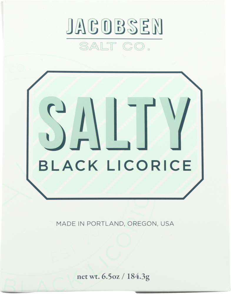 Jacobsen SALT CO: Salty Black Licorice Candy, 6.5 Oz