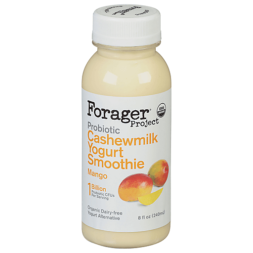 Forager Project Cashewmilk Yogurt Smoothie, Dairy-Free, Organic, Mango, Probiotic 8 Fl Oz