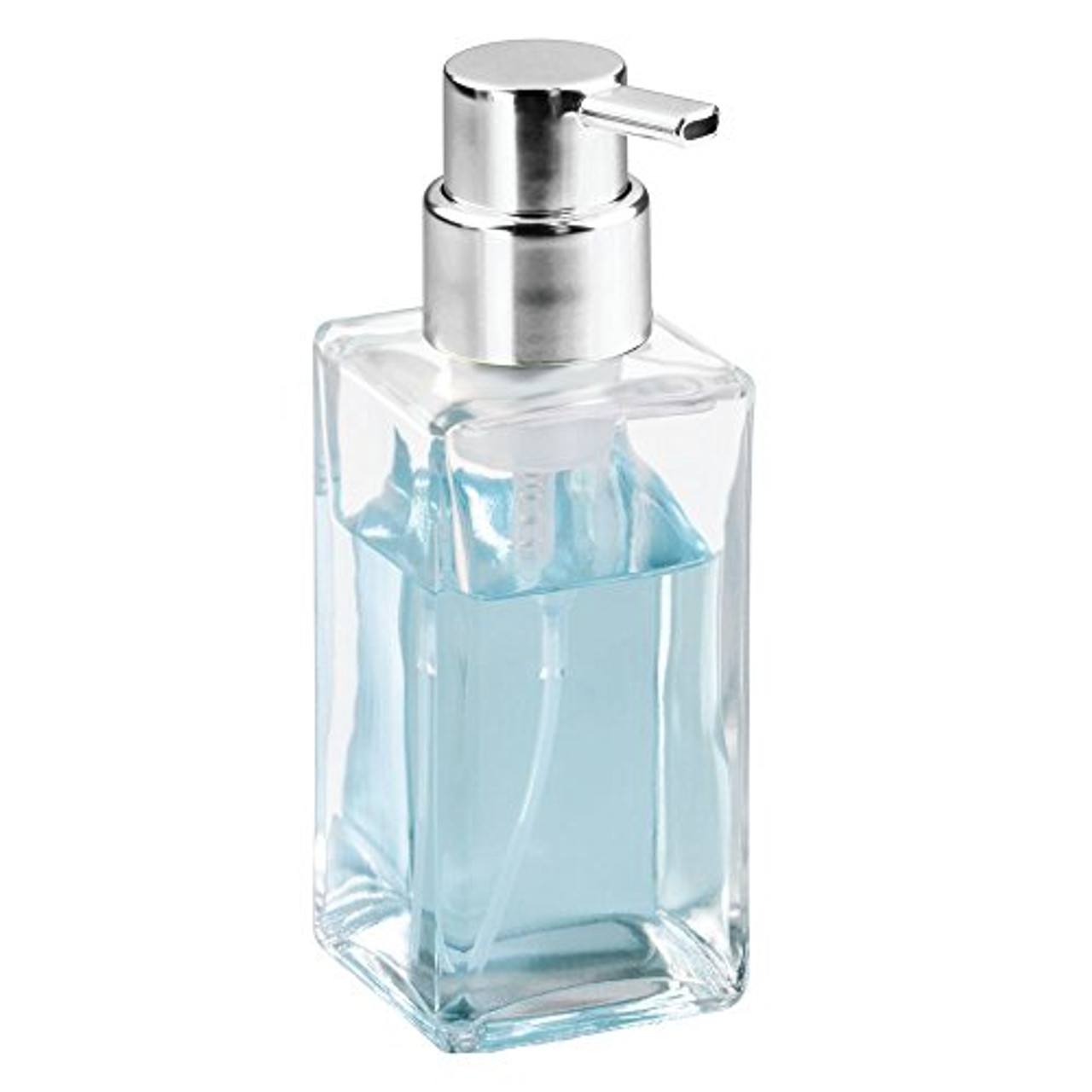 iDesign Casila Chrome Clear Glass Soap Pump