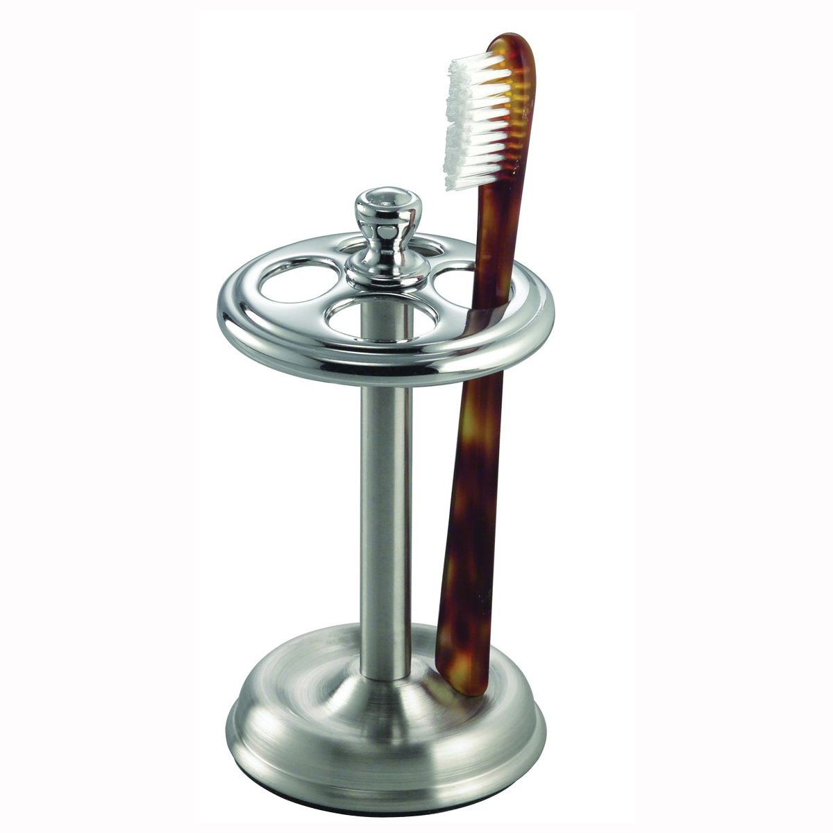 iDesign InterDesign 76250 York Split Finish Metal Toothbrush Stand
