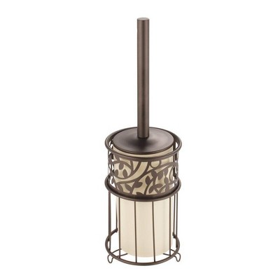 InterDesign Vine Toilet Brush And Holder Set Bronze - iDESIGN