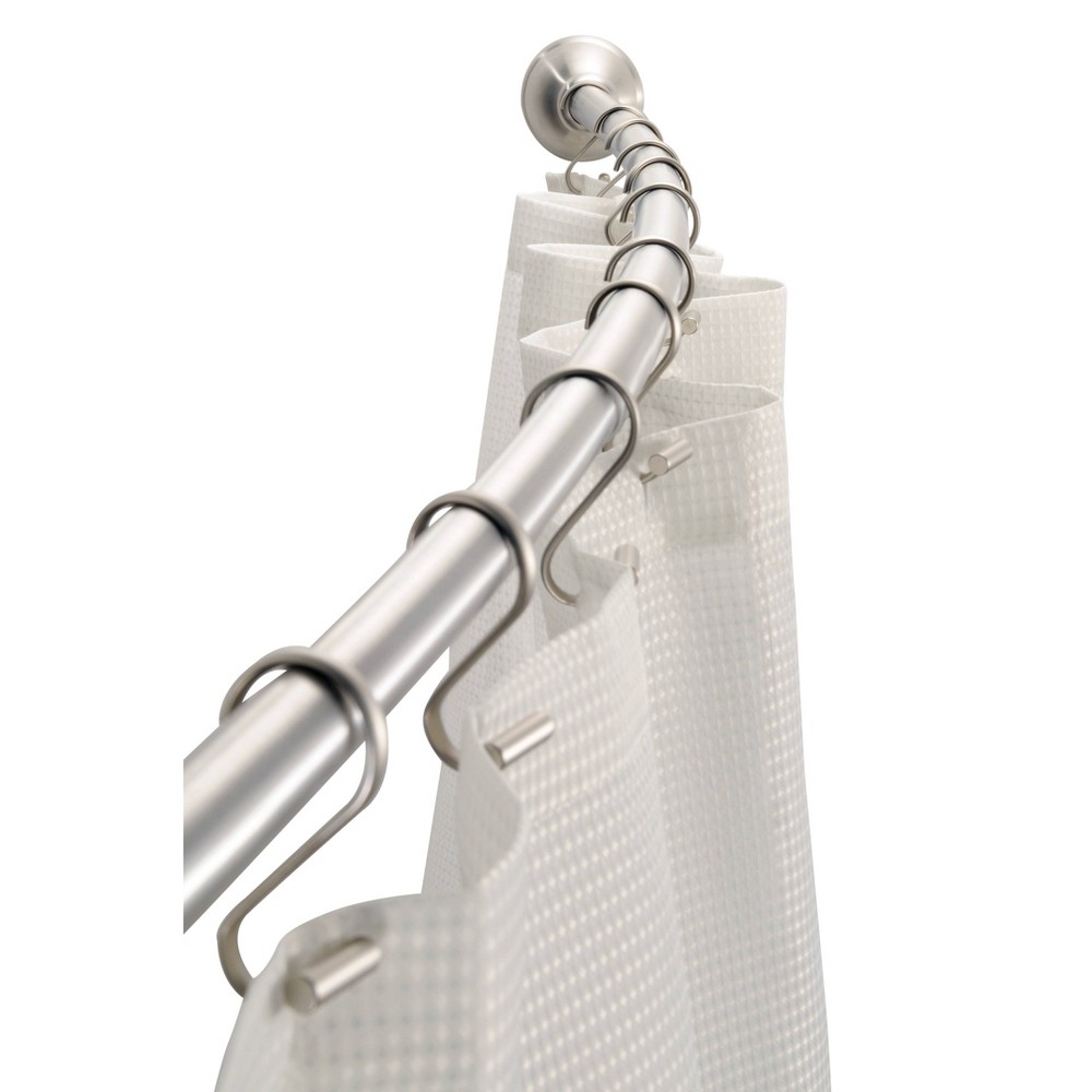 InterDesign Curved Shower Curtain Rod Brushed - iDESIGN