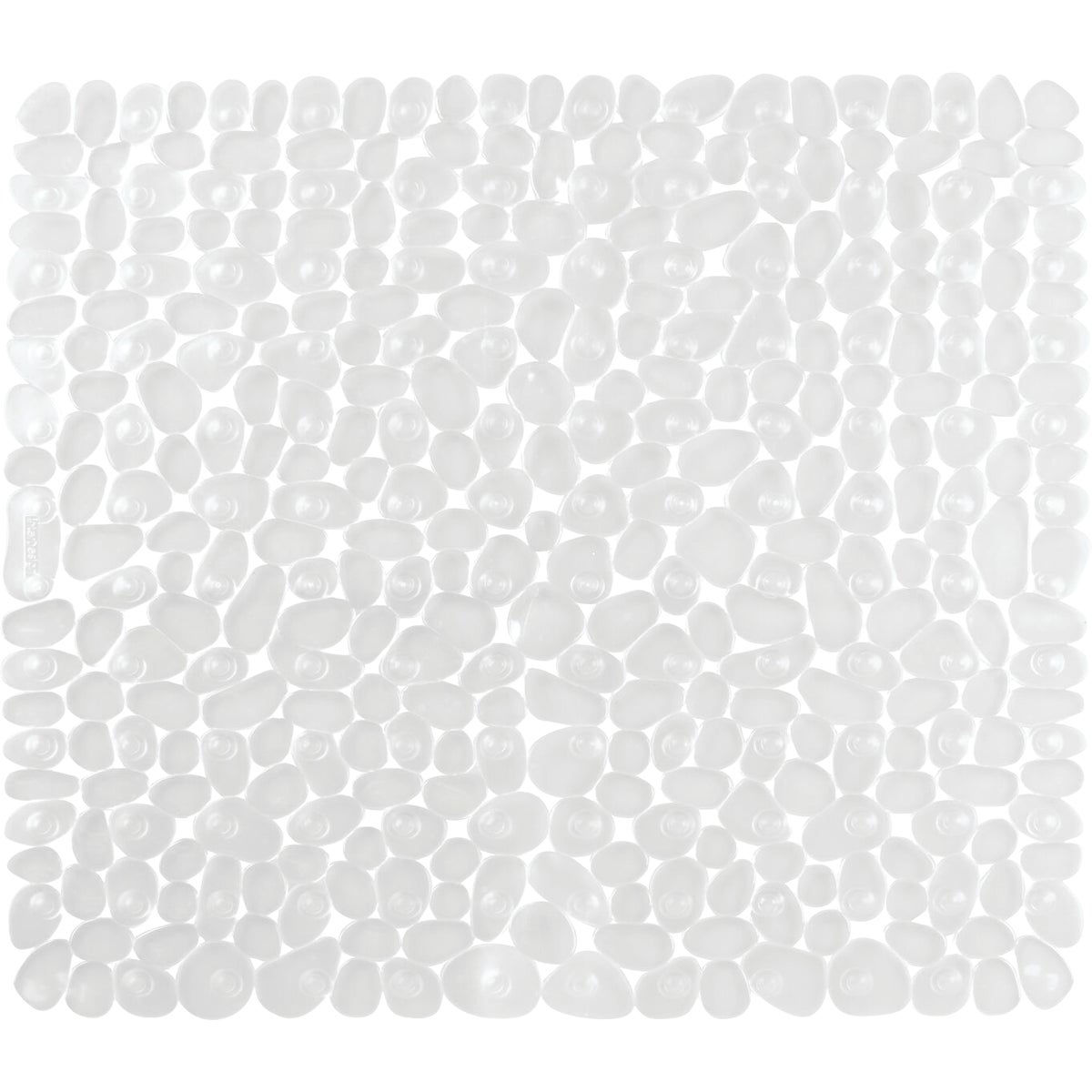 InterDesign iDesign 56cm Square Pebble Shower Bath Mat - Clear