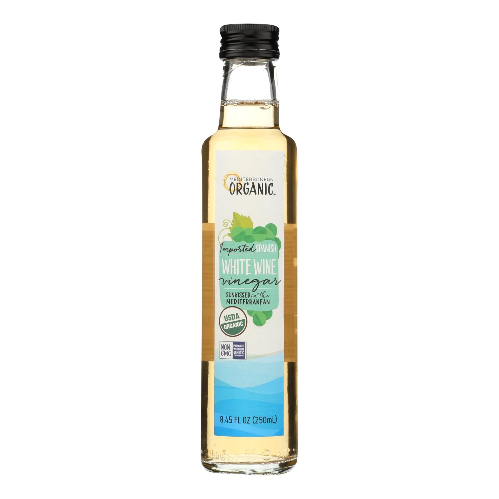 Mediterranean Organic White Wine Vinegar - Case Of 6/8.45 Oz