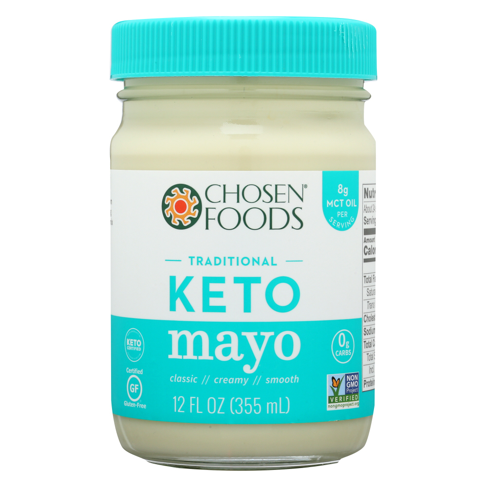 Chosen Foods Coconut Oil Mayo - Case Of 6 - 12 Fl Oz