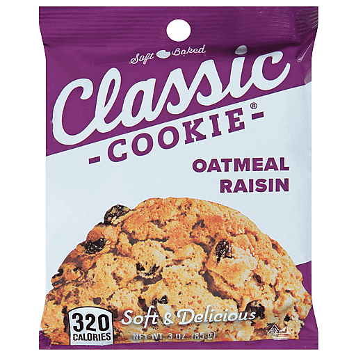 Classic Cookie, Oat Meal Raisin, Soft Baked 3 Oz