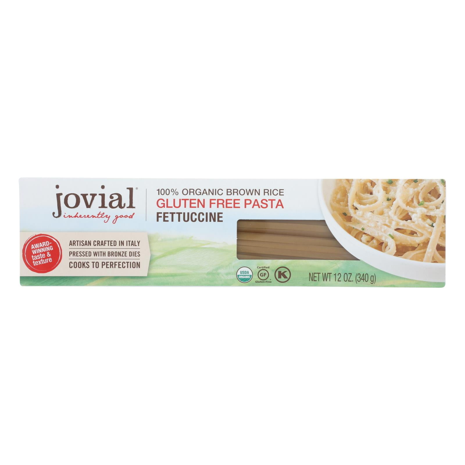 Jovial Organic Brown Rice Pasta Fettuccine By – Case Of 12, 12 Oz