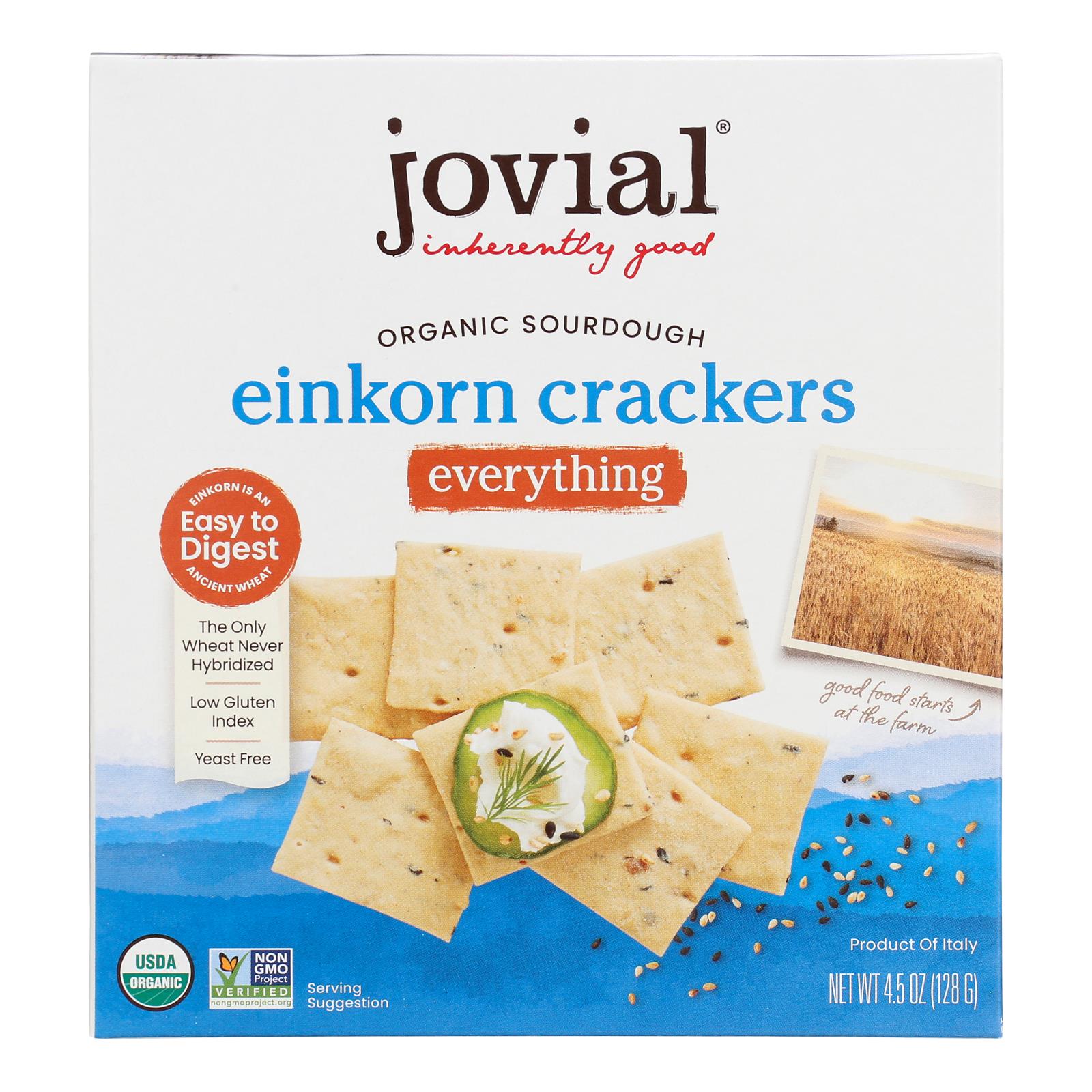 Jovial Cracker Einkorn Evrythng – Case Of 10-4.5 OZ