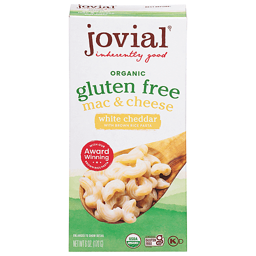 Jovial Mac & Cheese, Gluten Free, White Cheddar 6 Oz