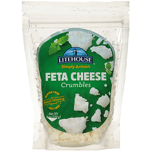 Litehouse Cheese, Feta, Crumbles 6 Oz